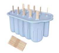 Ensemble de moules à dessert en silicone polyvalents, fabricant de sucettes glacées pratiques avec poignée ergonomique de rangement pour petites cuisines, libération de moules à lait glacé