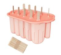 Ensemble de moules à dessert en silicone polyvalents, fabricant de sucettes glacées pratiques avec poignée ergonomique de rangement pour petites cuisines, libération de moules à lait glacé