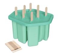 Ensemble de moules à dessert en silicone polyvalents, fabricant de sucettes glacées pratiques avec poignée ergonomique de rangement pour petites cuisines, libération de moules à lait glacé