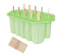Ensemble de moules à dessert en silicone polyvalents, fabricant de sucettes glacées pratiques avec poignée ergonomique de rangement pour petites cuisines, libération de moules à lait glacé