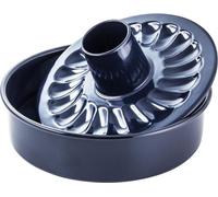 Ensemble de moules à gâteau, diamètre 28 cm, en acier, antiadhésif, émaillé, de couleur bleue