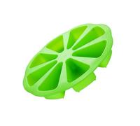 Ensemble de Moules à Gâteau en Silicone à 8 Cavités, Moules à Pâtisserie Antiadhésifs Flexibles pour Desserts, Pizza et Mini Gâteaux, Essentiel de Cuisine coloré (GREEN)