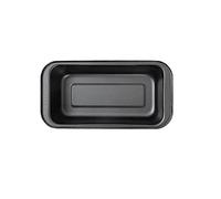 Ensemble de Moules à Gâteaux Rectangulaires, 3 Pièces, en Acier au Carbone Antiadhésif, pour Pâtisserie à Domicile, Fêtes D'anniversaire, Mariages, Noir, 15x8x4,5 Cm