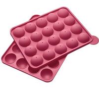 Ensemble de moules en silicone Ibzoa® pour cupcakes – 20 moules en silicone platine à 100%, résistants à la chaleur jusqu'à 240 °C, adaptés au lave-vaisselle et au micro-ondes, comprenant 20 bâtonnets