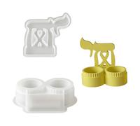 Ensemble de moules en silicone pour la fabrication de supports de lettres uniques en forme d'étoile