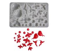 Ensemble de moules en silicone pour oiseaux créatifs, comprenant des formes de colombes de la paix pour boucles d ' oreilles et colliers en résine faits à la main, moule en silicone pour pendentif