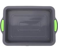 Ensemble de moules Ibzoa® en élastomère thermoplastique avec revêtement antiadhésif : moule rectangulaire pour gâteaux de 34x23,5x3 cm, moules pour brownies et biscuits, adaptés au four et au réfrigér