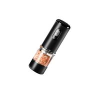 Ensemble de moulins à sel et à poivre électriques, broyeur à condiments rechargeable et réglable pour assaisonnements de haricots et de poivrons, moulin à poivre automatique
