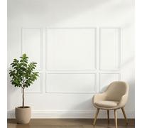 Ensemble de moulures murales VEVOR, lot de 3, 57,91/121,92/143 cm Moulures en polystyrène pouvant être peintes, moulures murales résistantes à l'eau, moulures décoratives pour murs, frises pour salon,