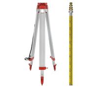 Ensemble de nivellement laser rotatif, avec balayage à 360°, trépied réglable, ensemble trépied et trépied-charnière, prise secteur 220V-240V (norme européenne)
