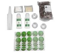 Ensemble de nutriments pour Plantes hydroponiques, avec éponges de Culture A B, 50 Autocollants, Kit de dosettes pour Plantes