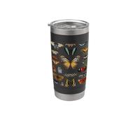 Ensemble de papillons Entomologiste Science, Animal Gobelet isotherme en acier inoxydable double paroi