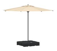 Ensemble De Parasol Déporté 2 Pièces Vidaxl, Avec 150 Kg De Sable Ou 113 Kg D'eau