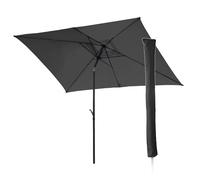 Ensemble de parasols SVITA 3 x 2 m, parasol de balcon rectangulaire avec housse de protection mate gris foncé