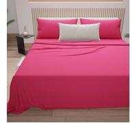 Ensemble de Parure de draps - Générique - 4 pièces - 100% Coton - 160x200 cm - Uni