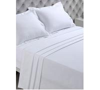 Ensemble de Parure de Draps - Noname - 4 Pièces - 100% Coton - Blanc - Lit 2 Personnes 140x190 cm