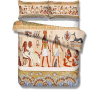 Ensemble De Parures De Lit ¿¿Gyptienne King X Cm Housse De Couette Ancienne Civilisation ¿¿Gyptienne Housse De Couette Textiles Africain Literie Ensemble (_X__Cm)