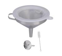 Ensemble de passoire à sauce manuelle, 15CM | Ensemble de mailles d ' entonnoir en acier inoxydable avec brosse, outil de préparation de cuisine réutilisable,