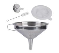 Ensemble de passoire en de cuisine, entonnoir en acier inoxydable pour la fabrication de conserves, versement guidé, aide à la cuisson réutilisable, tamis à gelée, outil de conservation, de de