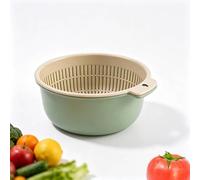 Ensemble de passoires de cuisine, ensemble de passoire de cuisine 2 en 1 avec passoire à bol, panier à légumes, grand panier à passoire pour évier de lavage de fruits et légumes (Petit)
