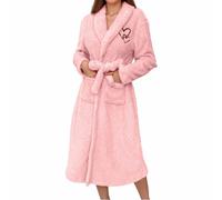 Ensemble de peignoirs Duohropke - Set de 2 - Pour sauna - 1 pièce - Doux et moelleux - En coton personnalisé - Pour sauna et bain - Kimono de bain et robe de bain en éponge, 02 rouge., S