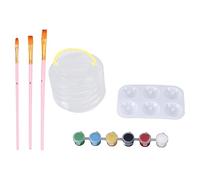 Ensemble de peinture acrylique 6 couleurs |Fournitures artistiques pour débutants pour toile