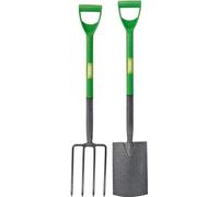 Ensemble de pelles de jardin - Acier treillissé - Outils de jardinage résistants