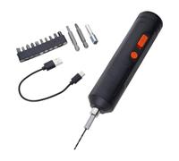 Ensemble de perceuse électrique 3, 7 V avec fonction inverse | Tournevis électrique rechargeable USB avec poignée antidérapante et embouts à changement rapide pour des