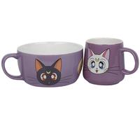 Ensemble De Petit Déjeuner Sailor Moon Avec Tasse + Bol Luna & Artemis ABYSTYLE