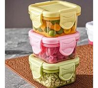 Ensemble de petits contenants de stockage alimentaire, boîtes à lunch, boîtes hermétiques pour réfrigérateur, boîtes de stockage rectangulaires en plastique scellées, petits contenants alimentaires, b