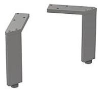 Ensemble Geberit pieds, 2 pièces, réglable en hauteur, 15 - 15,8cm, 500367JK1, Couleur: lava / revêtement par poudre mat - CM