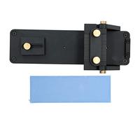 Ensemble de pierres à aiguiser à angle fixe Système d'affûtage de couteaux professionnel avec angle réglable pour outils de cuisine Travail du bois Alliage d'aluminium Noir Bleu