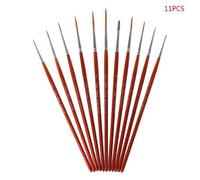 Ensemble De Pinceaux À Peinture Professionnels, 11 Pièces/Ensemble, Pinceaux Miniatures À Pointe Fine Pour Dessin À L'huile Acrylique Aquarelle De Haute Qualité