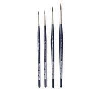 Ensemble de pinceaux Mix B, ronds, comprenant 4 pinceaux de tailles 0, 1, 2 et 4, à poils synthétiques et naturels