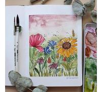 Ensemble de pinceaux pour la finition florale peinte à la main - 3 pièces - Pinceaux exclusifs