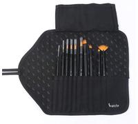 Ensemble de pinceaux Silecomplaza pour peinture acrylique, huile, aquarelle et gouache, comprenant 10 tailles différentes, idéal pour les artistes, les adultes et les enfants, avec une pochette de tra