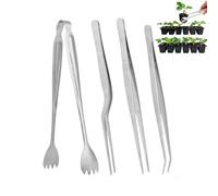 Ensemble de pinces à épiler - Outil de jardinage, pince à greffer, pince à épiler de jardin en acier inoxydable, SED, pour enlever les racines des et les dommages aux racines pour , cactus