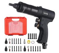 Ensemble de pinces à riveter pneumatiques VEVOR, avec embouts métriques M5, M6, M8 et M10. Ensemble de pistolets à riveter pneumatiques pour l'industrie automobile et les projets de bricolage, avec un