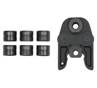 Ensemble de pinces à sertir PEX PB - Pince à sertir pour tubes PEX 4 en 1 : TH16-20-26-32 - Acier trempé - Léger - Noir