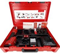 Ensemble de pinces à sertir ROTHENBERGER ROMAX NANO iJAWs, modèle U, pour connecteurs de 16, 20 et 25 mm, batterie 2Ah, avec coffret