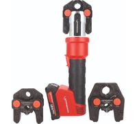 Ensemble de pinces à sertir ROTHENBERGER ROMAX NANO iJAWs, modèle U, pour connecteurs de 16, 20 et 25 mm, batterie 2Ah, système AMPShare