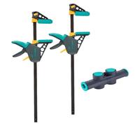 Ensemble de pinces à une main Wolfcraft XL - 2 pinces PRO L avec connecteur