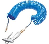 Ensemble de pistolets à air comprimé en aluminium avec tube spiralé de 7,5 m