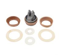 Ensemble de pistons de rechange modèle 75 en fonte avec joint en cuir et 2 joints en cuir pour pompe à main Kit de rechange Modèle 75 Fontaine de jardin Piston complet 9 x 6,8 cm avec joints