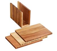 Ensemble de planche à découper livre,Lot de 3 Planches Décoratives pour Découpe,Planches de Cuisine - Pour Légumes Crus et Cuits, Pâtisserie, Sushi, Boucher, Maison,
