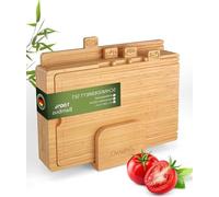 Ensemble de planches à découper - Surface de découpe surélevée - Support en bois - Planche de cuisine - Découvrez-le dès maintenant