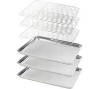 Ensemble de plaques de cuisson avec grilles de refroidissement