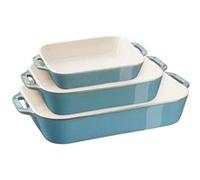 STAUB Plat à four Staub 3 Pièces Turquoise antique