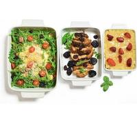 Ensemble de plats en céramique pour le four, 3 pièces, 2,2 l, 1,4 l, 0,8 l, différentes formes