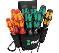 WERA Jeu de tournevis, sacoche de ceinture Set 1, 05136032001, 9 pièces